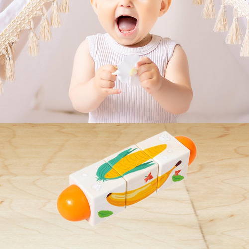 Twist De Madera Toy Brain Teaser Padre Frutas Verduras