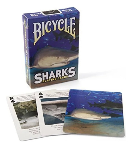 Baraja Poker Bicycle Coleccion Sharks - Tiburones