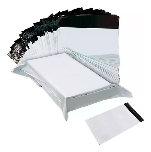 Vmingo 200 Bolsa Ecommerce Paquete Sobre Adhesivo Poly 20x26 Color Blanco