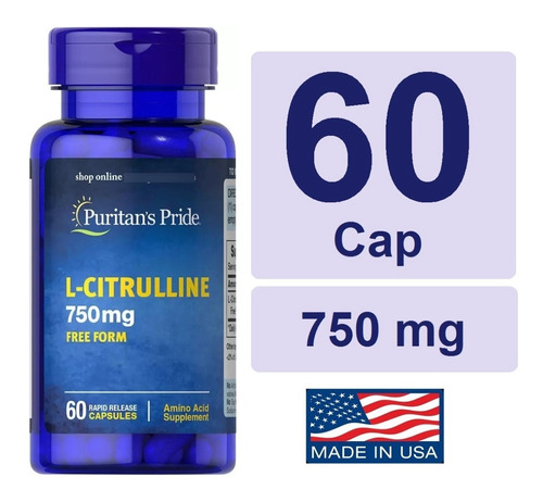 L Citrulina - L Citrulline 750mg - 90 Ca - L a $800