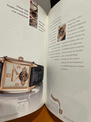 Catálogo Relojes Girard Perregaux Edición 2000/2001 (Usado)