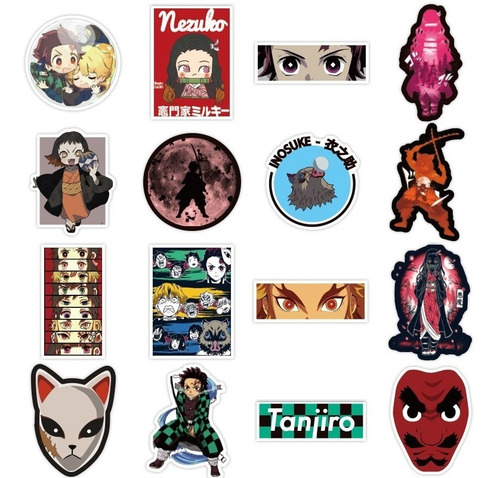 Demon Slayer Kimetsu No Yaiba Set 100 Stickers