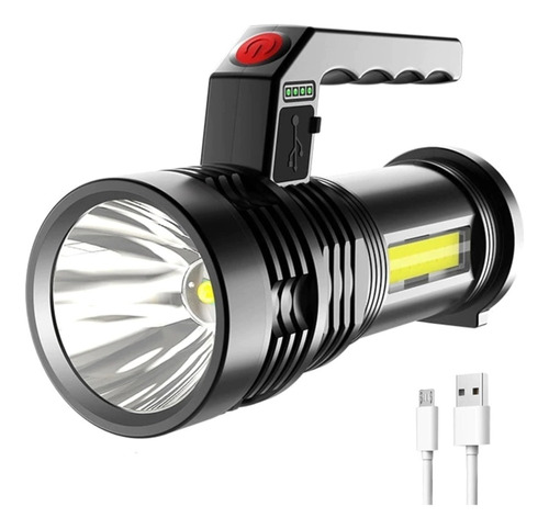 Linterna Recargable Led Potente Buscahuella Reflector Led T6