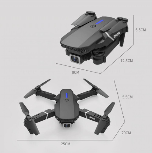 E99 Pro Drone, Câmera 4k Wifi 2.4 Ghz Estável Com Acessórios