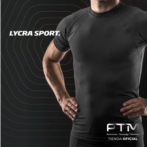 Camiseta Térmica Manga Corta Lycra Ptm Oficial