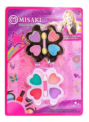 Imagem 1 de 1 de Kit Maquiagem Infántil Em Estojo Plástico - Misaki