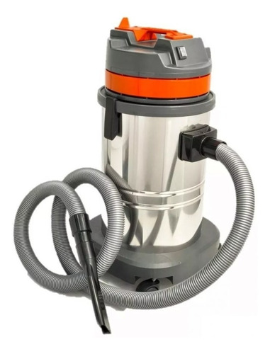 Aspiradora Industrial 60l Acero 2000w 2 Motores Polvo Liquid