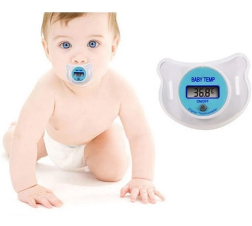 Chupete Termometro Digital Para Bebe Fiebre Portatil