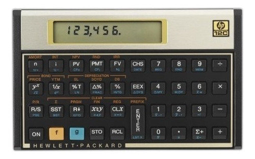 Hewlett-packard 12c 12c Financial Calculator Lcd De 10 Dígit