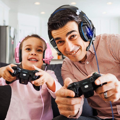 Audífono Gamer Led Con Micrófono Para Celular Pc Ps3 Ps4