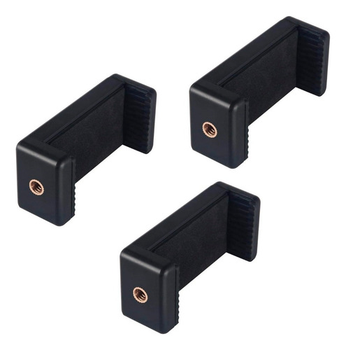 Kit 3 Soporte Para Celular Smartphone Móvil Tripié Pinza