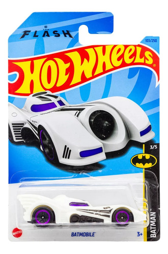 Hot Wheels Batimóvil Batmobile The Flash 2022 Blanco