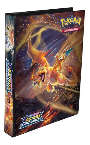 Pasta Fichário Pokémon Charizard Shiny & Ash - Solo Sagrado Cards