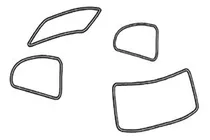 Comprar Kit Hules Empaques Cristales Vw Sedan Vocho 74-03