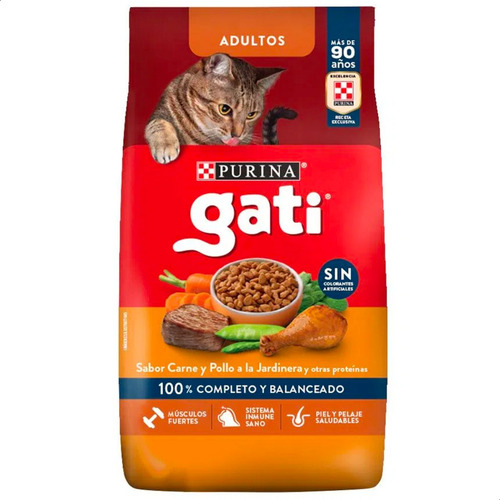 Alimento Para Gato Adulto Gati + Piedras Sanitarias - Combo