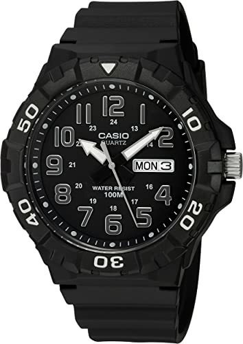 Casio Mrw-210h-1avcf Reloj De Cuarzo Negro Con Pantalla