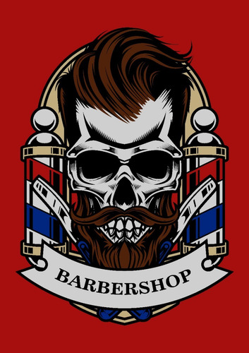 Imagem 9 de 9 de 5 Pôsteres Cartaz Barbearia Retrô Para Emoldurar 20x30cm