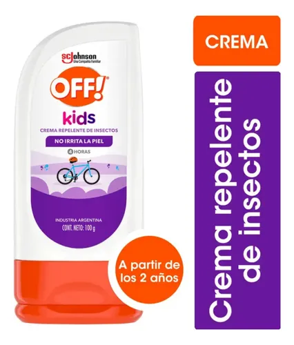 X3 Off Kids Repelente Mosquitos No Irrita 100g 4hs Niños