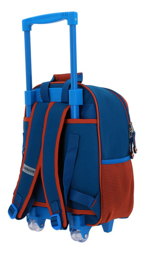 Mochila Mario Bros Brife Kinder Con Carro Mb70213-9 Color Multicolor