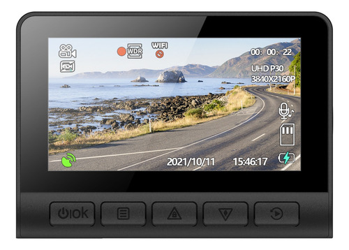 V55 4k Grabadora De Conducción Grabación En Bucle Wifi Gps