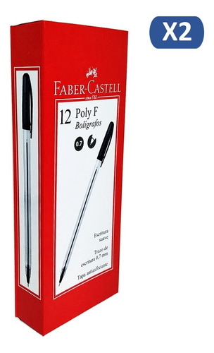 Bolígrafo Faber Castell Poly F X 12 Und