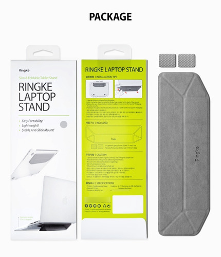 Imagen 9 de 9 de Apoya Macbook Notebook Slim Soporte Ringke Orig Para Laptop