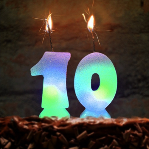 Imagem 3 de 3 de Vela De Aniversário Com Led Multicolorido