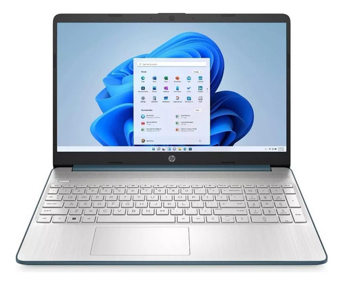 Laptop Delgada Hp 15 En Azul Océano Intel Ig4 Hasta 4,1 Ghz 