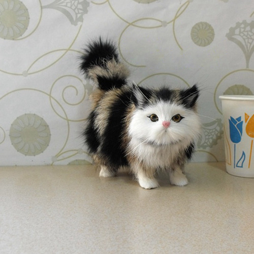Peluche Con Forma De Gato De Peluche Fluffy