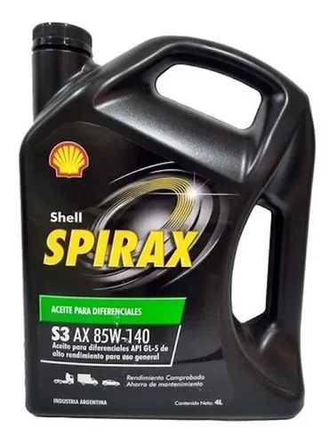 comprar Aceite Shell Spirax S3 Ax 85w140 X 4 Litros