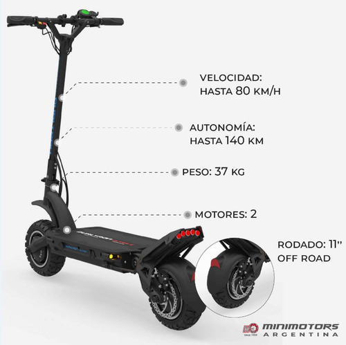 Monopatin Electrico Minimotors Dualtron Ultra 2 72v 35ah