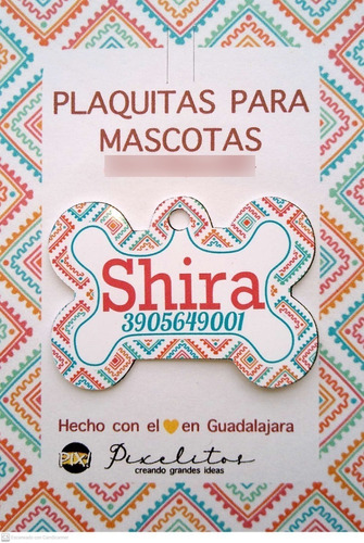 Plaquita De Identificación Metal Placa Perro Y Gato