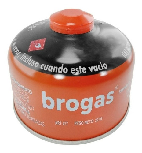 Bombona De Gas Brogas 227 Gr A Rosca Trekking Camping