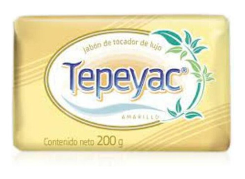 Jabon De Tocador De Lujo Tepeyac Color Amarillo 200 Gr