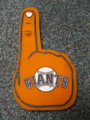 San Francisco Sf Giants Foam Finger Mlb Baseball Virgin  Ddv