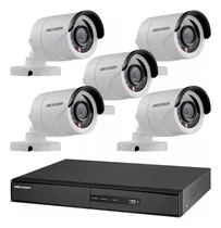 Comprar Kit Seguridad Hikvision Dvr 8 + 5 Camaras 2mp Ext