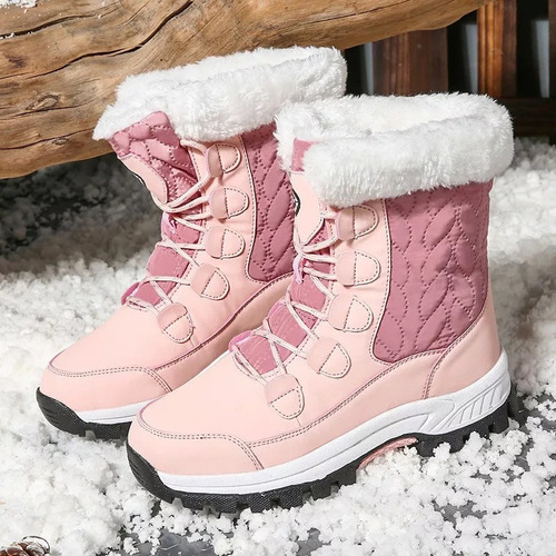 Nuevas Botas De Nieve De Invierno Impermeables Y Cálidas Par