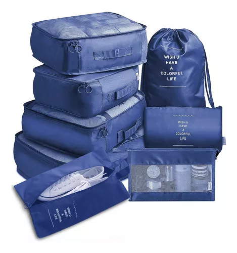 Kit Viajero Multiples Bolsos Valija Viajes Separador Opzw-00