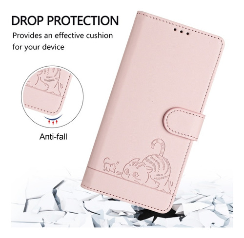 Funda Divertida Con Gato Y Ratón Para Samsung, Con Correa