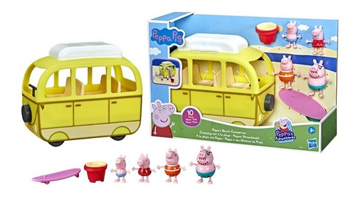 Set De Juguete Vehiculo A La Playa Con Peppa Pig