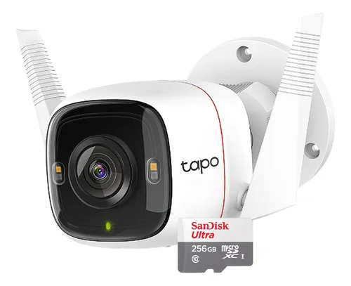 Cámara Ip Wifi Exterior Tp-link Tapo C320ws + Micro Sd 256gb