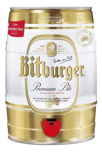 Cerveja Bitburger Premium Pilsener Barril 5l