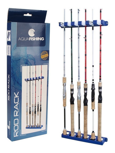 Suporte Para 6 Varas Pesca Aquafishing Rod Rack Pesca Brasil