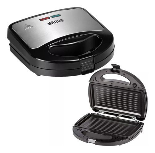 Sandwichera Waflera Marvo Grill Antiadherente P/2 Panes 750w