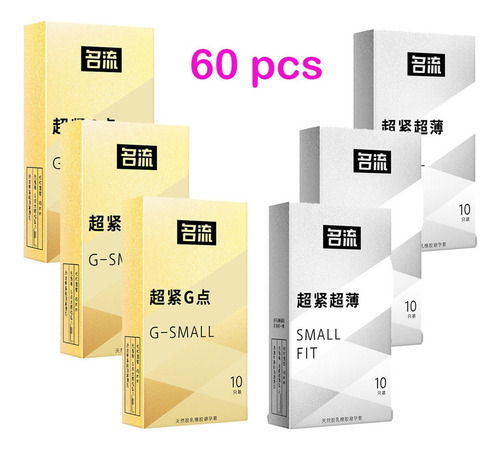 Kit De 60 Preservativos Pequeños, Superfinos, 45 Mm