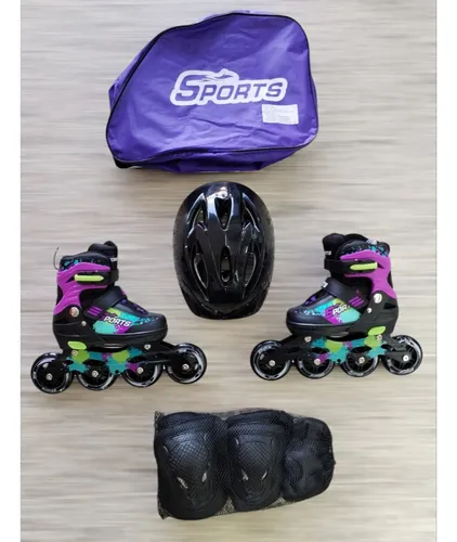 Patines Semiprofesional Rueda Grande Con Kit De Protección