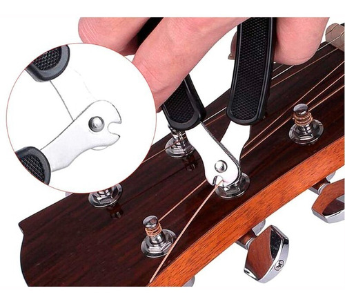 Pinza Corta Cuerdas + Llave Ajuste Bajo Guitarra Luthier S.