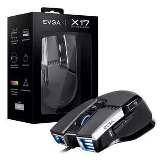 Evga Mouse Óptico Gamer X17 - Alámbrico - 16,000dpi - Color