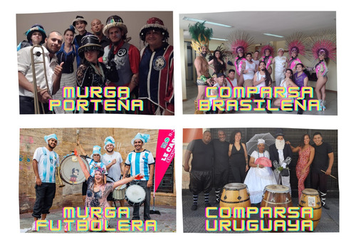 Shows De Murga Batucada Candombe Comparsa Fiestas Eventos