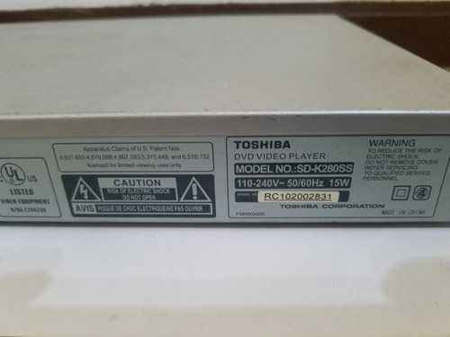 Imagen 3 de 3 de Dvd Toshiba Usado
